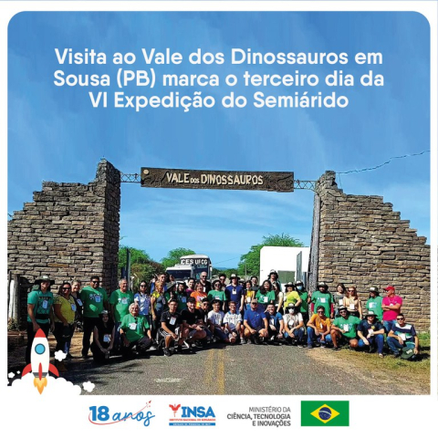 VI Expedição do Semiárido visita Vale dos Dinossauros
