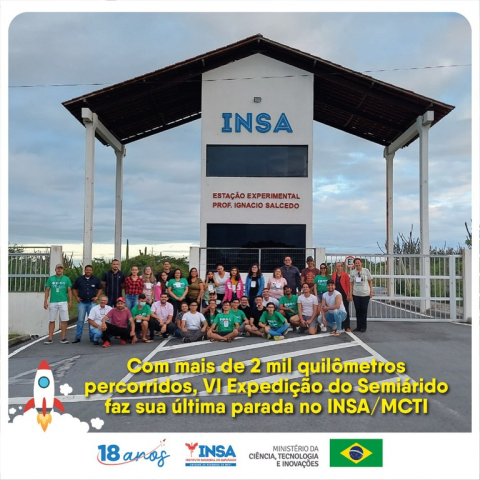 Com mais de 2 mil quilômetros percorridos, VI Expedição do Semiárido faz sua última parada no INSA/MCTI
